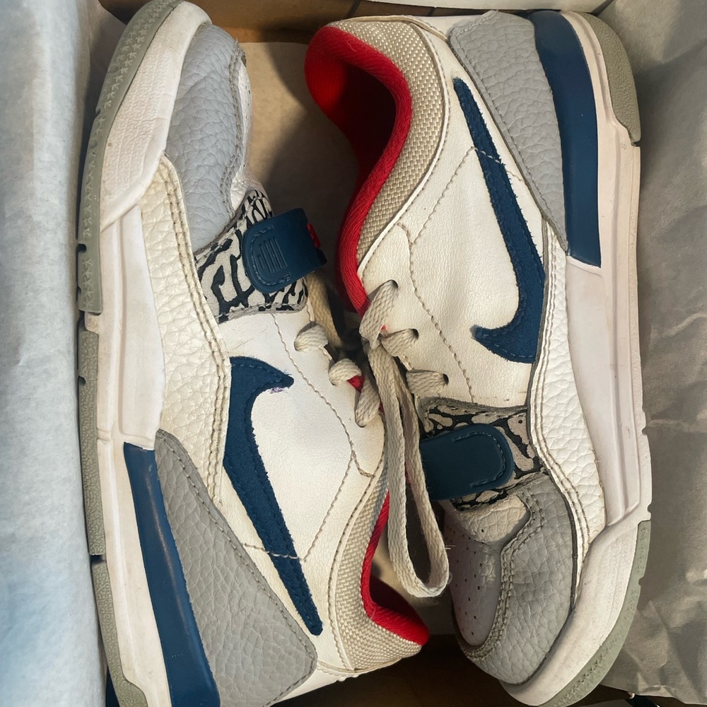 Jordan Legacy 312 Low PS White and Blue Sneakers